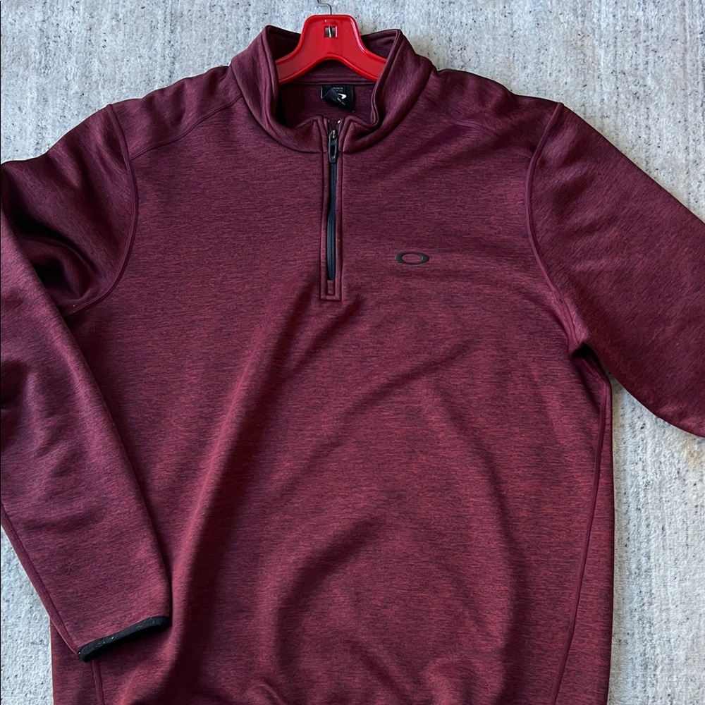 Oakley Burgundy Quarter-Zip Pullover